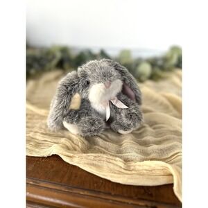 Vintage Baby Bouncy Small 5" Grey Russ Berrie‎ Plush Bunny Rabbit Easter 905